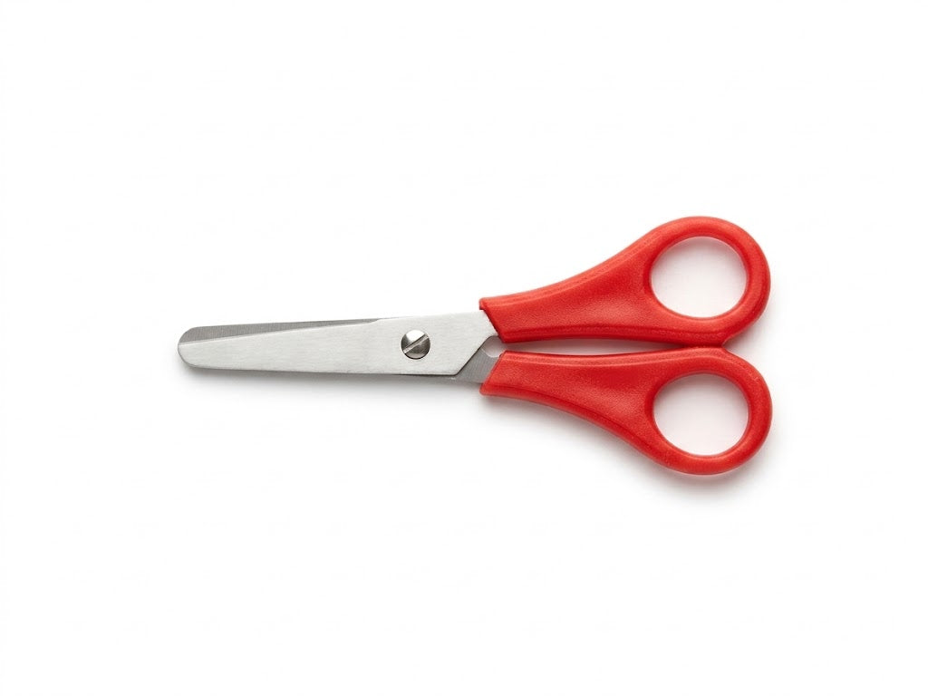 Kids Safety Scissors with Red Handles – Blunt-Tip School & Craft Scissors