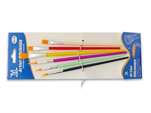 ulti-Color Artist Paint Brushes Set – Assorted Student Brushes for School & Craft Painting