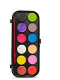 12-Pan Watercolour Paint Palette Set with Brush – Student Solid Water Paint Box
