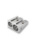 Heavy-Duty Metal Double-Hole Pencil Sharpener – Dual-Port Magnesium Alloy Sharpener
