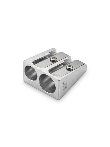 Heavy-Duty Metal Double-Hole Pencil Sharpener – Dual-Port Magnesium Alloy Sharpener