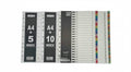 A4 File Index Plastic Sheets