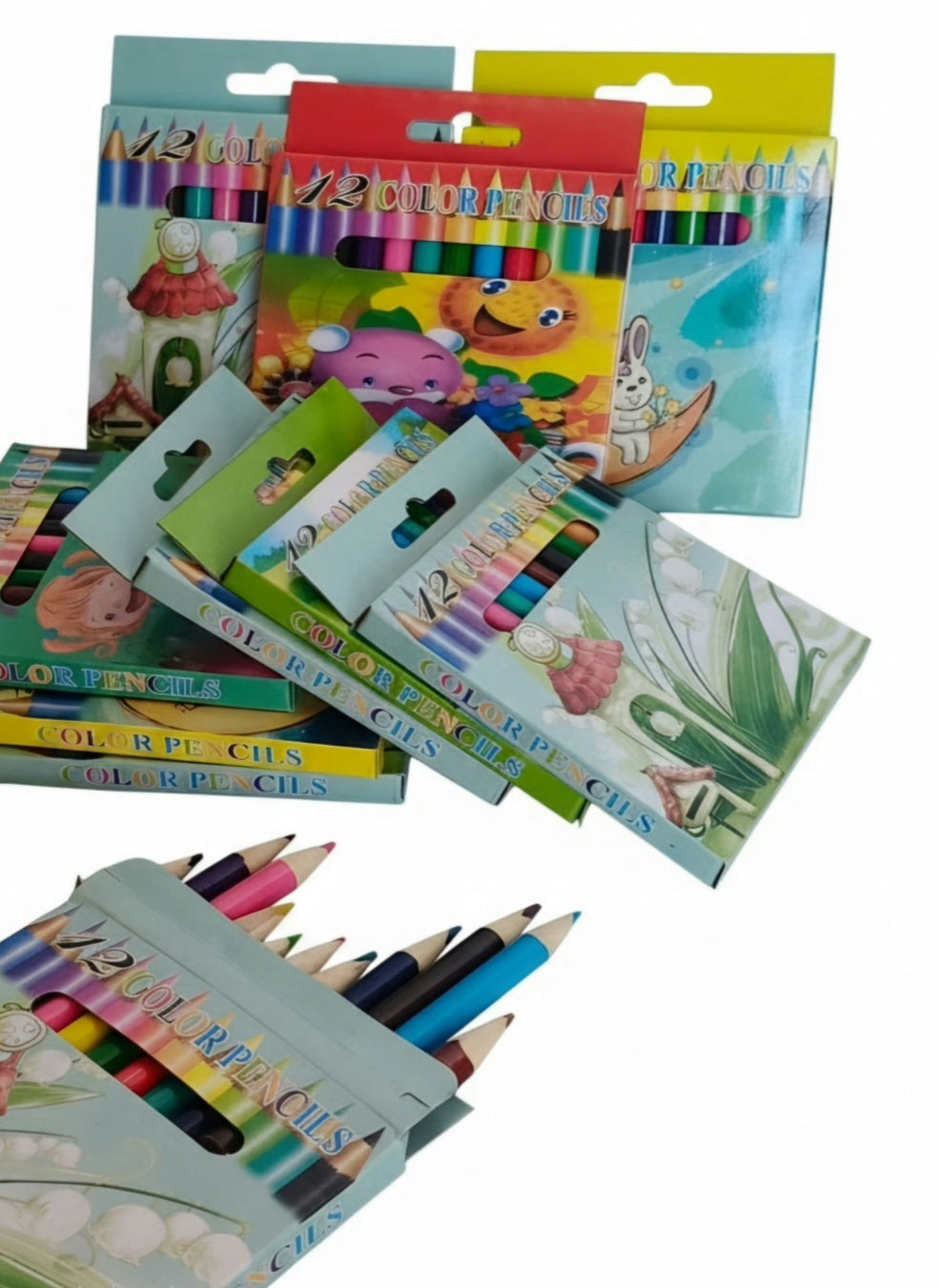 12pc Short Color Pencils