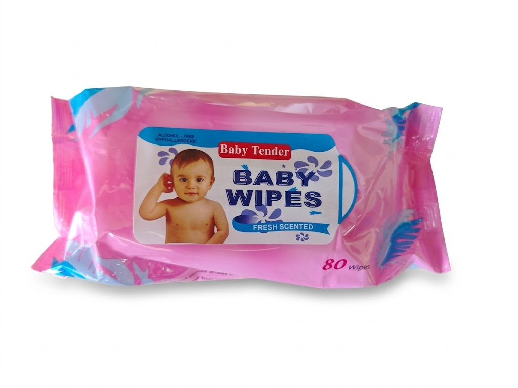 Baby Tender Fresh Scented Baby Wipes 80 Pack – Alcohol-Free & Hypoallergenic Wet Wipes for Sensitive Skin