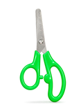 KIDS' SAFETY SCISSORS WITH RULER BLADE (GREEN)