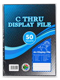 C-Thru A4 Display File, 50 Pockets