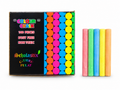 Scholastix Dust-Free Coloured Blackboard Chalk (100 Pieces) – Non-Toxic Teacher & Classroom Chalk