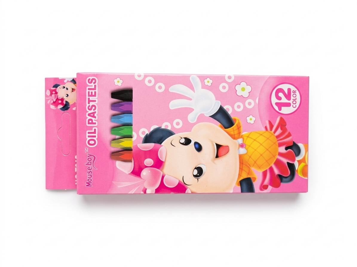 12 Color Kids Art Oil Pastels Set – Vibrant Non-Toxic Blending Crayons for School Art Projects